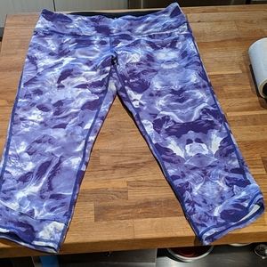 Purple yoga pants